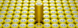 An array of batteries