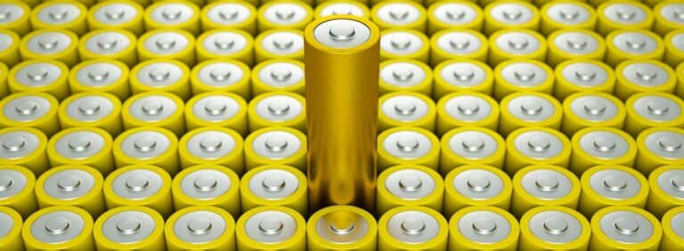 An array of batteries